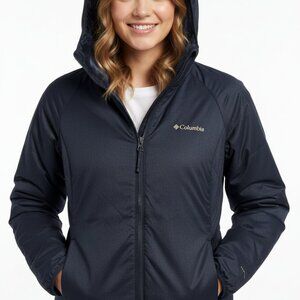 COLUMBIA Women's Size (M) K. Ridge III Plush Softshell Jacket Omni-Shield Black